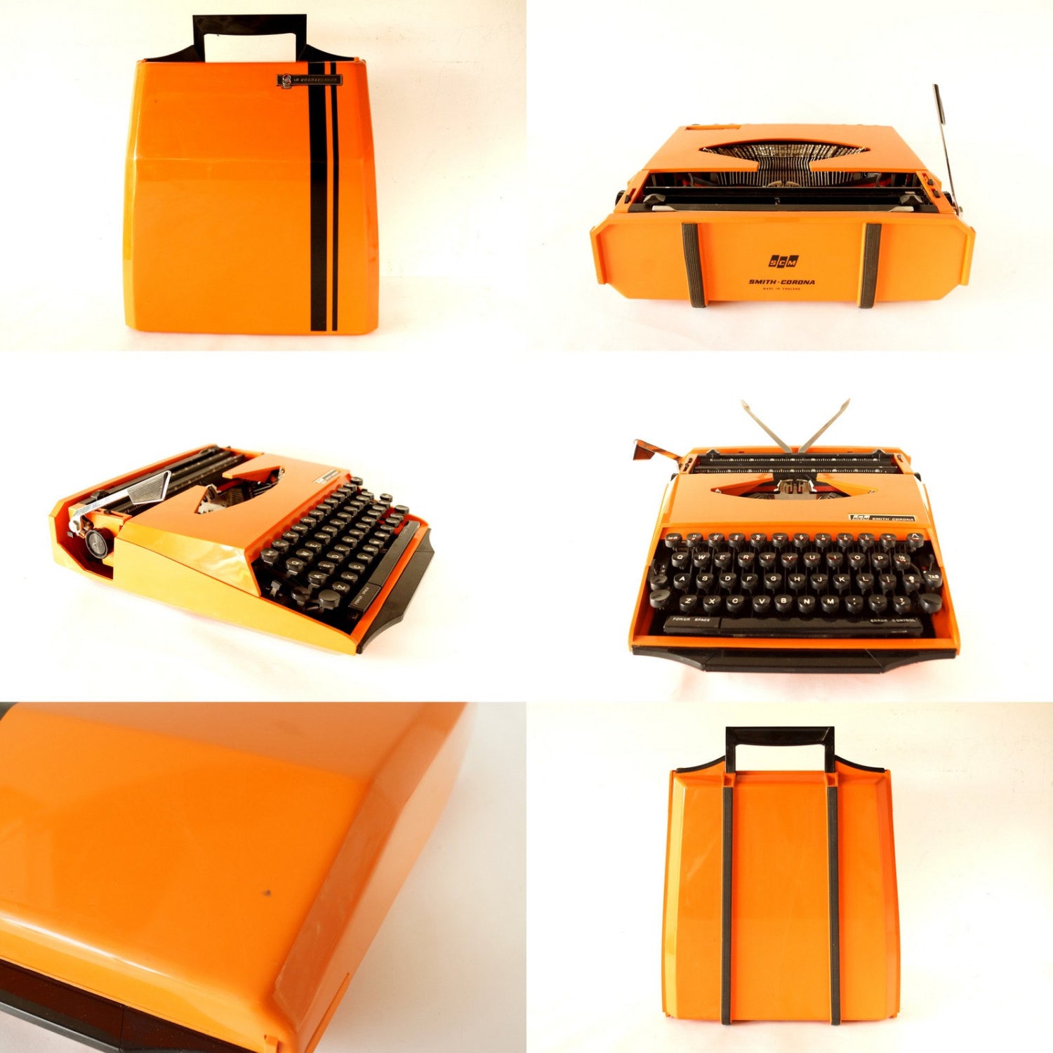 Vintage Smith Corona Karmann Ghia Super G Portable Typewriter (c.1970s –