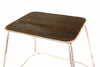 Vintage Step Stool in Silver Metal Wire and Black (c.1950s) - thirdshift