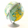 Vintage Nystrom Sculptural Relief World Globe with Metal Stand, 16" diameter (c.1991) - thirdshift