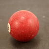 Vintage / Antique Clay Billiard Ball Red Number 3, Standard Pool Ball Size (c.1910s) - thirdshift