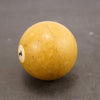 Vintage / Antique Clay Billiard Yellow Number 1, Standard Pool Ball Size (c.1910s) - thirdshift
