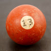Vintage / Antique Clay Billiard Ball Orange Number 13, Standard Pool Ball Size (c.1910s) - thirdshift