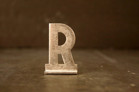 Vintage Metal Sign Letter 
