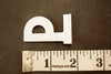 Vintage Metal Sign Letter "P" with Base, 1-13/16 inches tall (c.1950s) - thirdshift