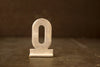 Vintage Metal Sign Letter "O" with Base, 1-13/16 inches tall (c.1950s) - thirdshift