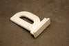 Vintage Metal Sign Letter "D" with Base, 1-13/16 inches tall (c.1950s) - thirdshift