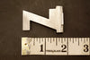 Vintage Metal Sign Letter "Z" with Base, 1-13/16 inches tall (c.1950s) - thirdshift
