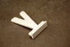 Vintage Metal Sign Letter "V" with Base, 1-13/16 inches tall (c.1950s) - thirdshift