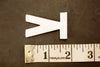 Vintage Metal Sign Letter "V" with Base, 1-13/16 inches tall (c.1950s) - thirdshift