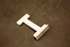 Vintage Metal Sign Letter "T" with Base, 1-13/16 inches tall (c.1950s) - thirdshift