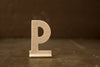 Vintage Metal Sign Letter "P" with Base, 1-13/16 inches tall (c.1950s) - thirdshift