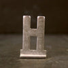 Vintage Metal Sign Letter "H" with Base, 1-13/16 inches tall (c.1950s) - thirdshift