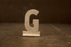 Vintage Metal Sign Letter "G" with Base, 1-13/16 inches tall (c.1950s) - thirdshift