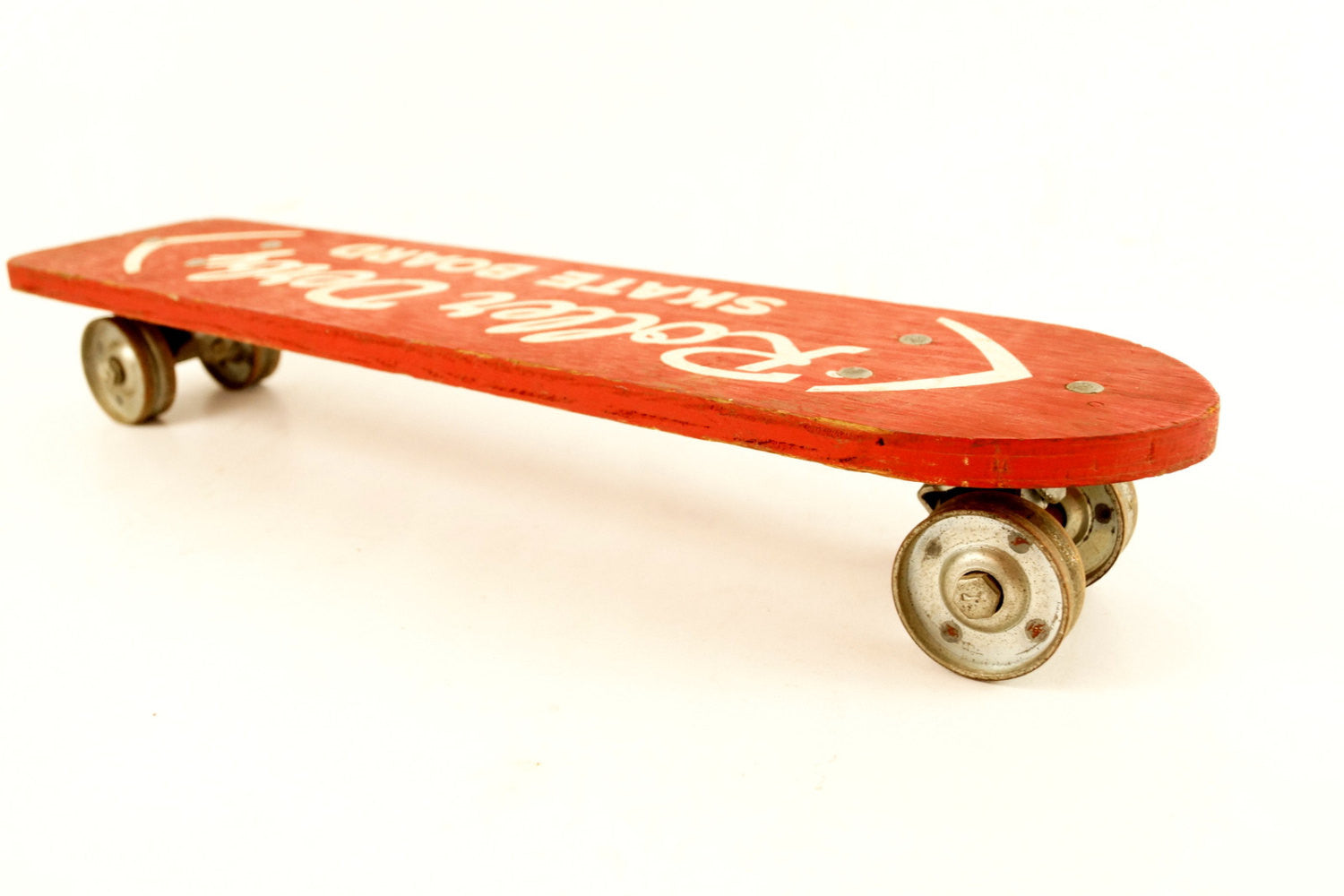Early skateboard Super Surfer formica & wood vintage wheels