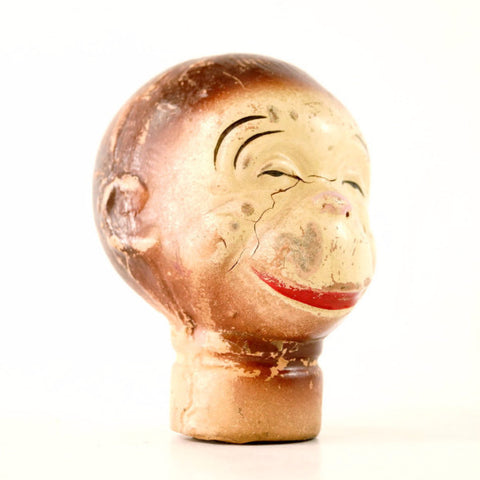 Vintage Composition Monkey Head Hand Puppet (c.1930s) N1 - thirdshift
