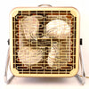 Vintage Pacific Air Box Fan with Ornate Grid, Adjustable Speed and Tilt (c.1950s) - thirdshift