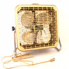 Vintage Pacific Air Box Fan with Ornate Grid, Adjustable Speed and Tilt (c.1950s) - thirdshift
