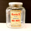 Vintage Koegel Meats American Red Hots Anchor Hocking Jar with Label, Lid (c.1930s) - thirdshift