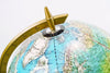 Vintage Crams Enviro-Sphere World Globe with Bright Blue Oceans, 12" diameter (c.1947) - thirdshift