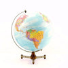 Vintage Replogle Stereo Relief World Globe with Art Deco Tripod Stand, 12" diameter (c.1949) - thirdshift