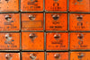 Vintage Dorman Parts Drawer Hardware Bin with 20 Drawers in Rustic Orange (c.1950s) N1 - thirdshift