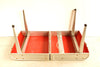 Vintage Snack-Pak Foldout Table in Metal Case (c.1960s) - thirdshift