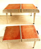 Vintage Snack-Pak Foldout Table in Metal Case (c.1960s) - thirdshift