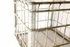 Vintage Metal Dairy Crate / Wire Milk Crate Bottle Basket "NORRIS CRY." (c1968s) - thirdshift