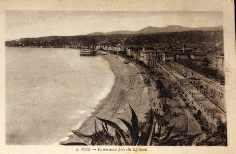 Vintage French Postcard (Carte Postale) NICE, Panorama pris du Chateau (c.1900) - thirdshift