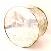 Vintage Silver Metal Chips Tin, 12" diameter (c.1940s) - thirdshift