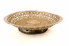 Vintage Ornate Hammered Copper Pedestal Bowl, 15" diameter (c.1970s) - thirdshift
