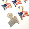 Vintage American Flag Collar Pins, American Legion, Set of 12 (1970s) - thirdshift