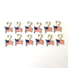 Vintage American Flag Collar Pins, American Legion, Set of 12 (1970s) - thirdshift