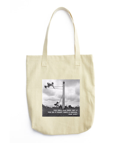 Printed Tote Bag - "You Only Live Once" - thirdshift