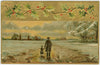Digital Download "A Merry Christmas" Christmas Postcard (c.1911) - Instant Download Printable - thirdshift